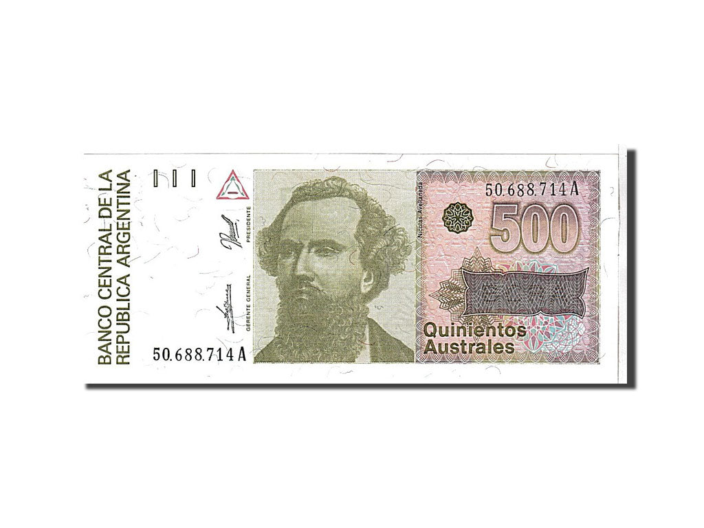 Billete, 500 Australes, 1988, Argentina, KM:328b, UNC