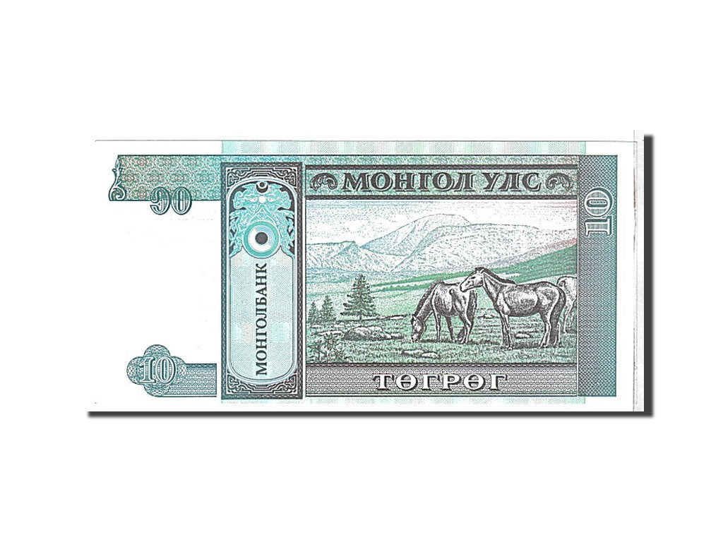 Banknote, Mongolia, 10 Tugrik, 1993, UNC(65-70)