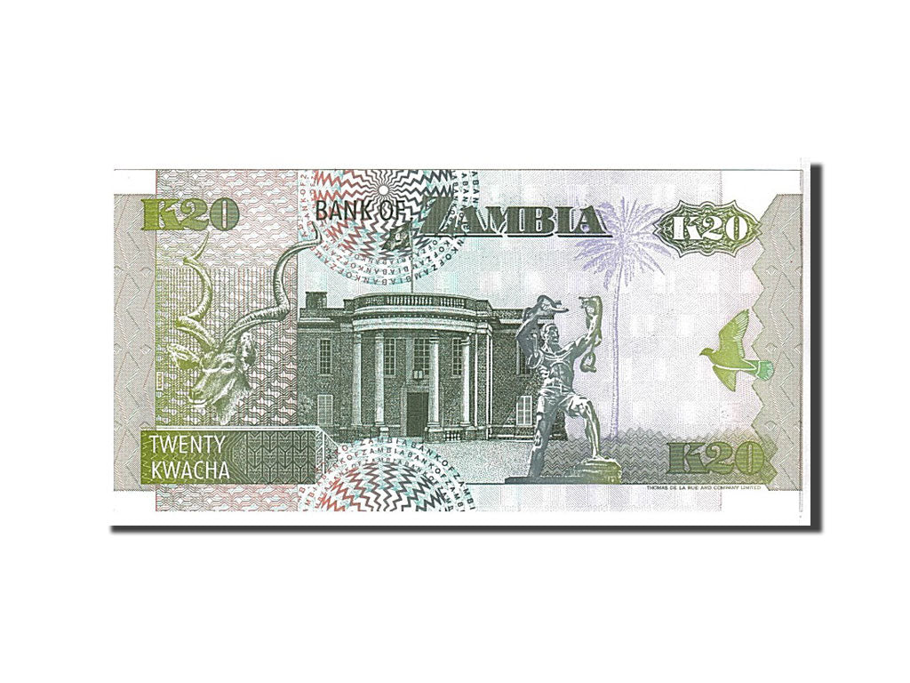 Banknote, Zambia, 20 Kwacha, 1992, KM:36a, UNC(65-70)