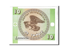 Billet, KYRGYZSTAN, 10 Tyiyn, 1993, KM:2, NEUF
