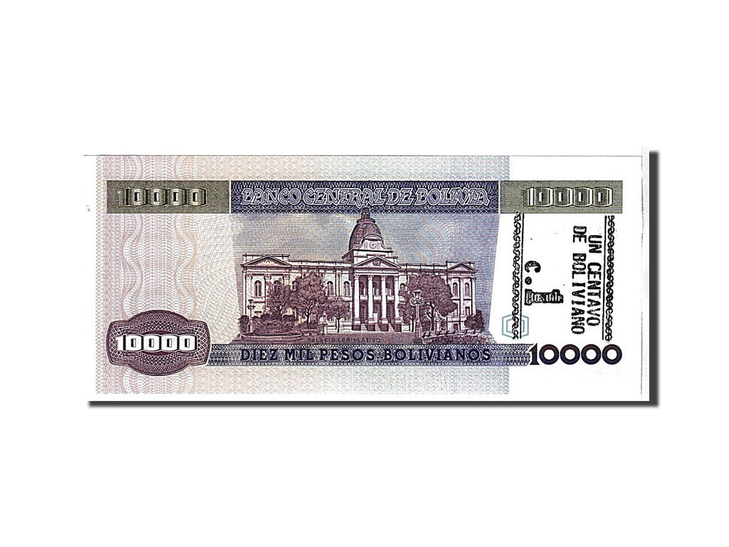 Bolivie, 10,000 Pesos Bolivianos, NEUF