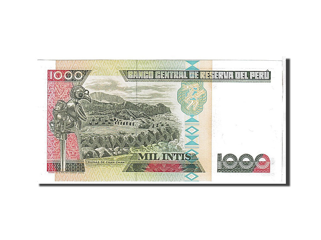 Banknote, Peru, 1000 Intis, 1988, KM:136b, UNC(65-70)