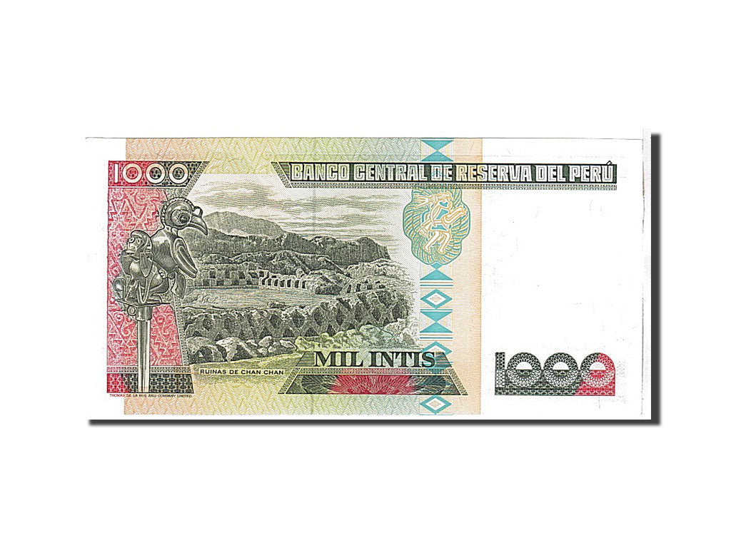 Billet, Pérou, 1000 Intis, 1988, KM:136b, NEUF