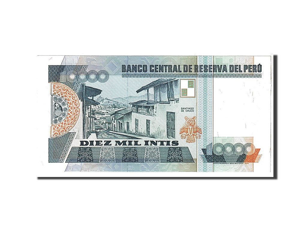 Billet, Pérou, 10,000 Intis, 1988, NEUF