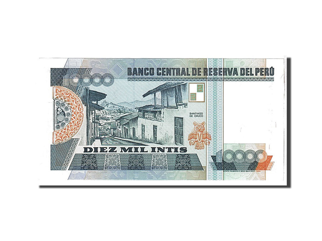 Billet, Pérou, 10,000 Intis, 1988, KM:140, NEUF