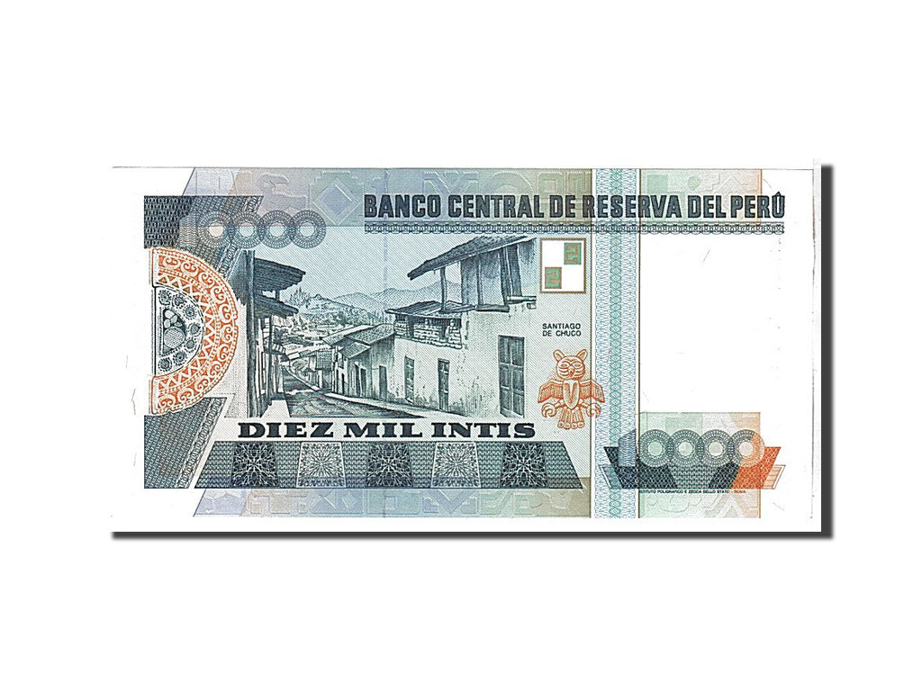 Billet, Pérou, 10,000 Intis, 1988, NEUF