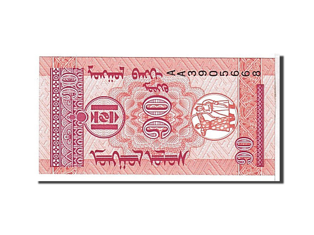 Billet, Mongolie, 10 Mongo, 1993, KM:49, NEUF