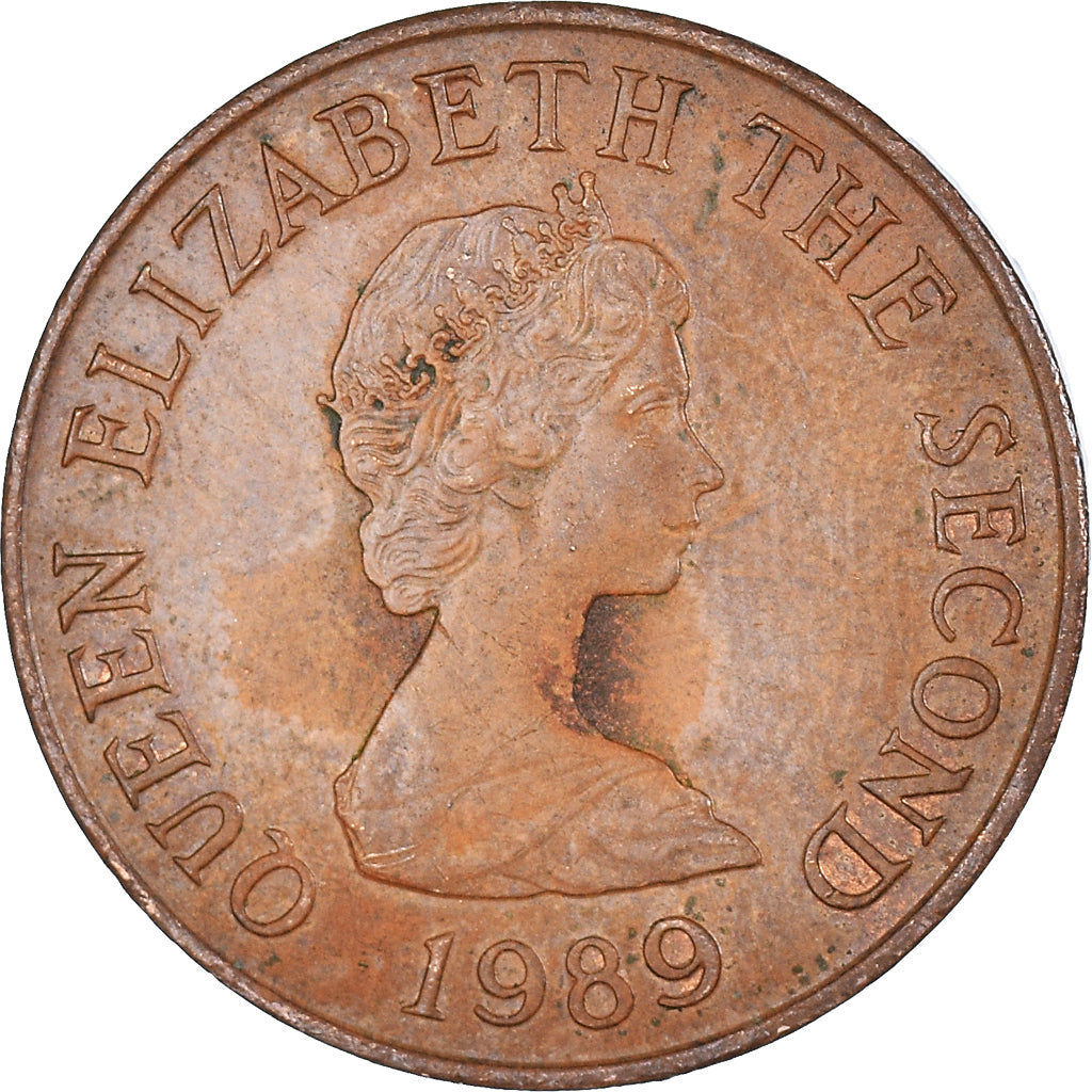 Moneta, Jersey, 2 Pence, 1989