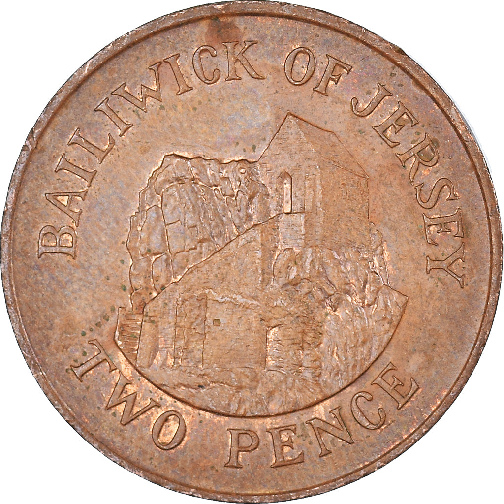Moneta, Jersey, 2 Pence, 1989