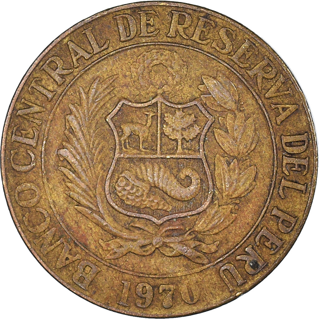 Moneda, Perú, 25 Centavos, 1970