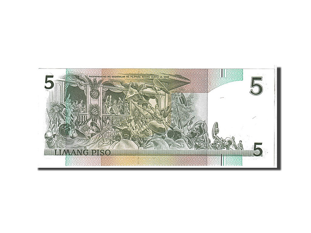 Billet, Philippines, 5 Piso, 1995, KM:180, NEUF