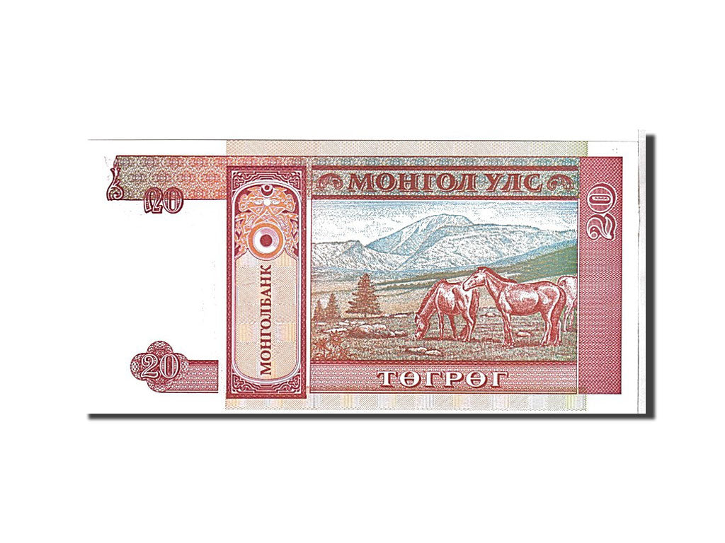 Billet, Mongolie, 20 Tugrik, 1993, KM:55, NEUF