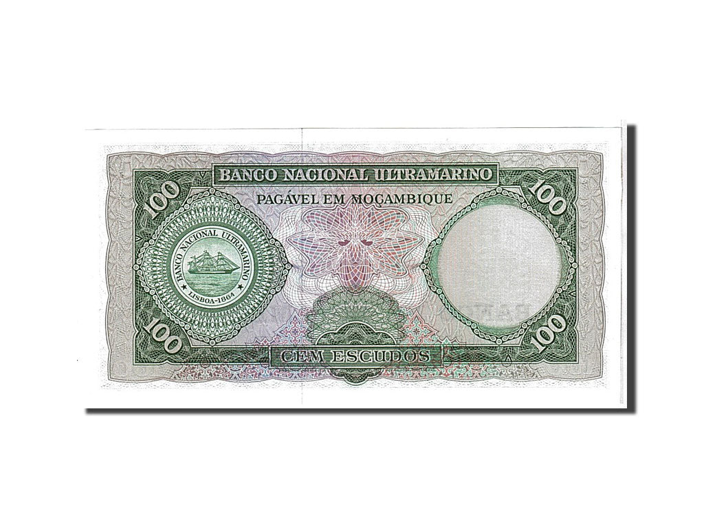 Banknote, Mozambique, 100 Escudos, 1961, KM:117a, UNC(65-70)