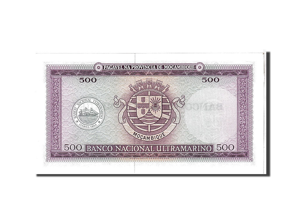 Billet, Mozambique, 500 Escudos, KM:118a, NEUF