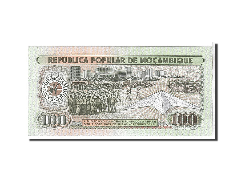 Billet, Mozambique, 100 Meticais, 1983, NEUF
