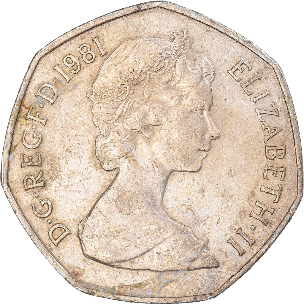 Münze, Großbritannien, 50 New Pence, 1981