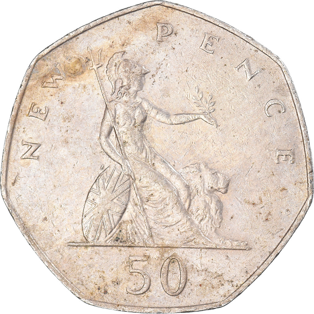Münze, Großbritannien, 50 New Pence, 1981
