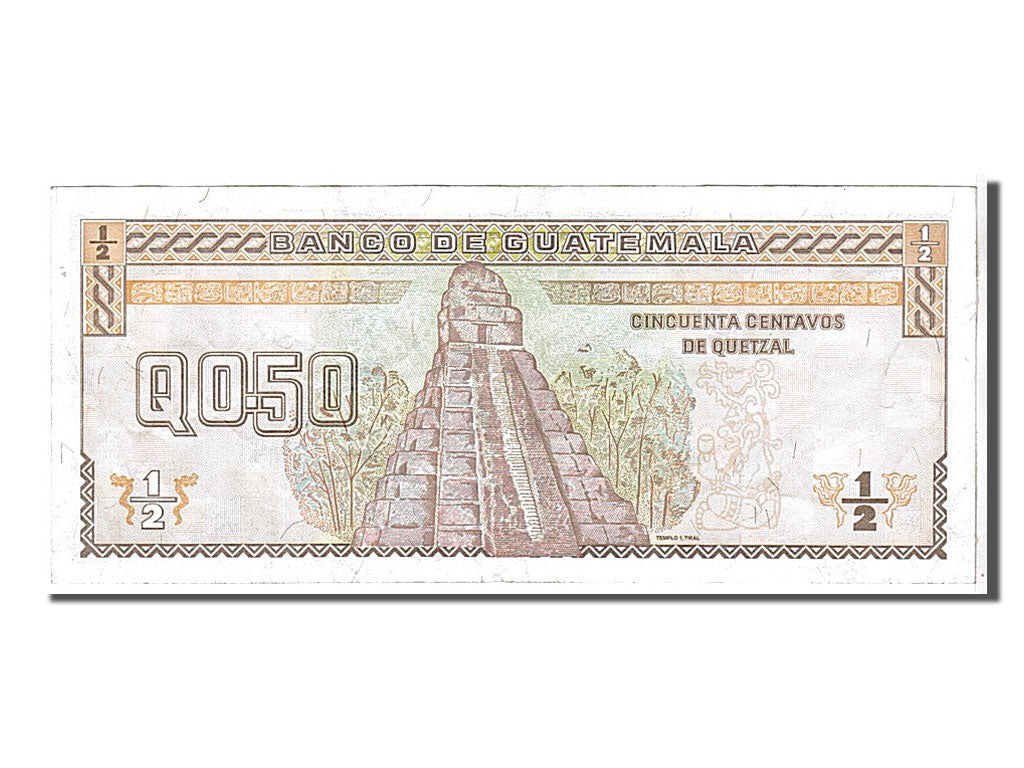 Billet, Guatemala, 1/2 Quetzal, 1998, KM:98, TTB