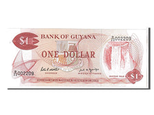 Biljet, Guyana, 1 Dollar, 1989, NIEUW