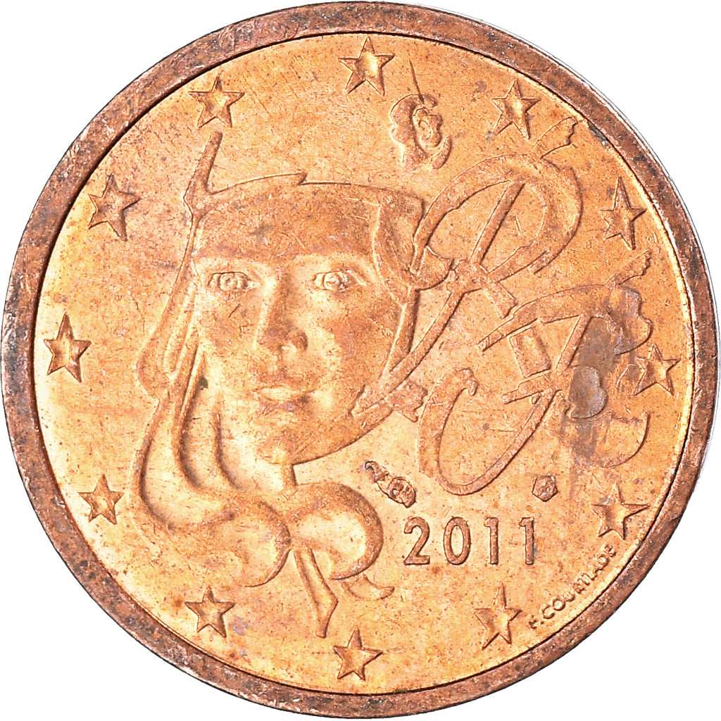 Coin, France, 2 Euro Cent, 2011