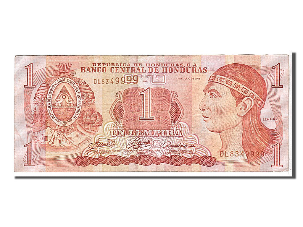 Billet, Honduras, 1 Lempira, 2006, KM:84e, TB+