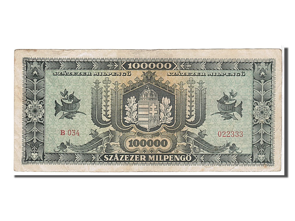 Banknote, Hungary, 100,000 Milpengö, 1946, KM:127, VF(20-25)