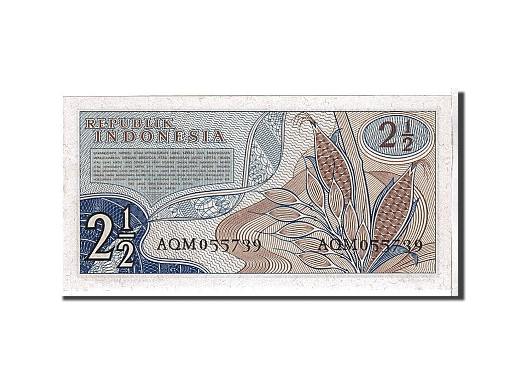 Billet, Indonésie, 2 1/2 Rupiah, 1960, KM:77, NEUF