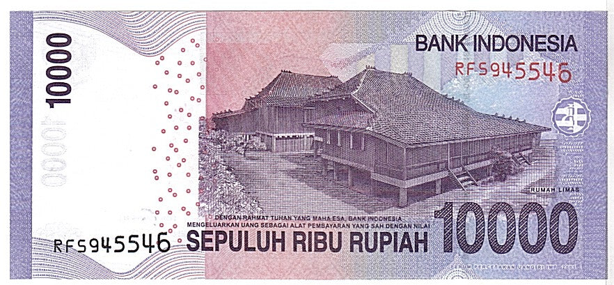 Billet, Indonésie, 10,000 Rupiah, 2010, KM:150a, NEUF