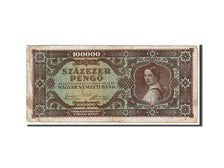 Banknote, Hungary, 100,000 Pengö, 1945, KM:121a, VG(8-10)
