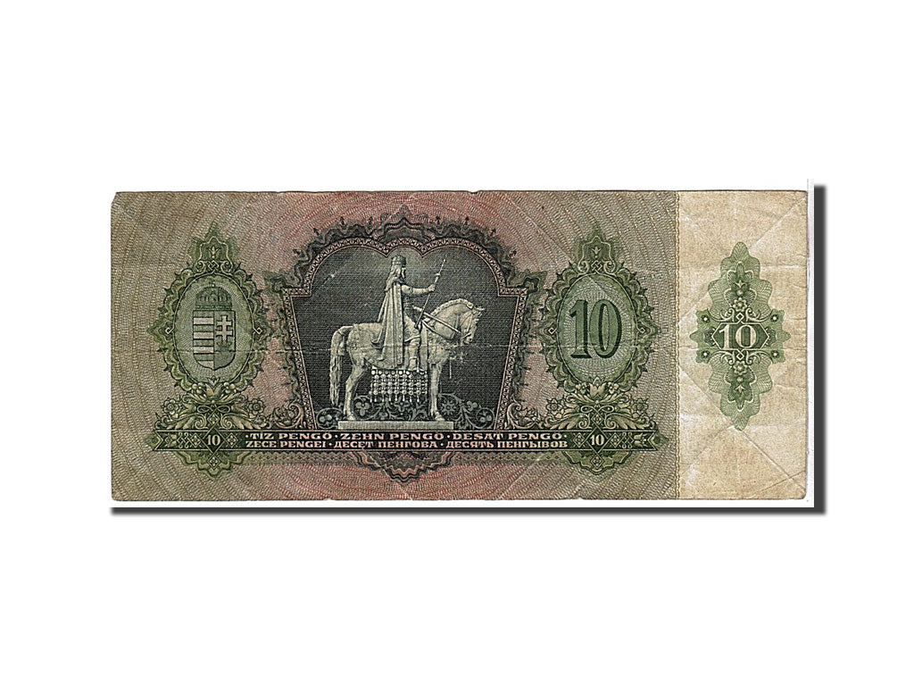 Billet, Hongrie, 10 Pengö, 1936, KM:100, TB