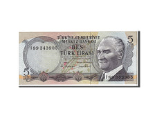 Billet, Turquie, 5 Lira, 1976, NEUF