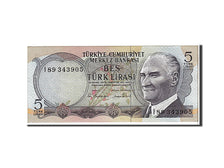 Biljet, Turkije, 5 Lira, 1976, NIEUW