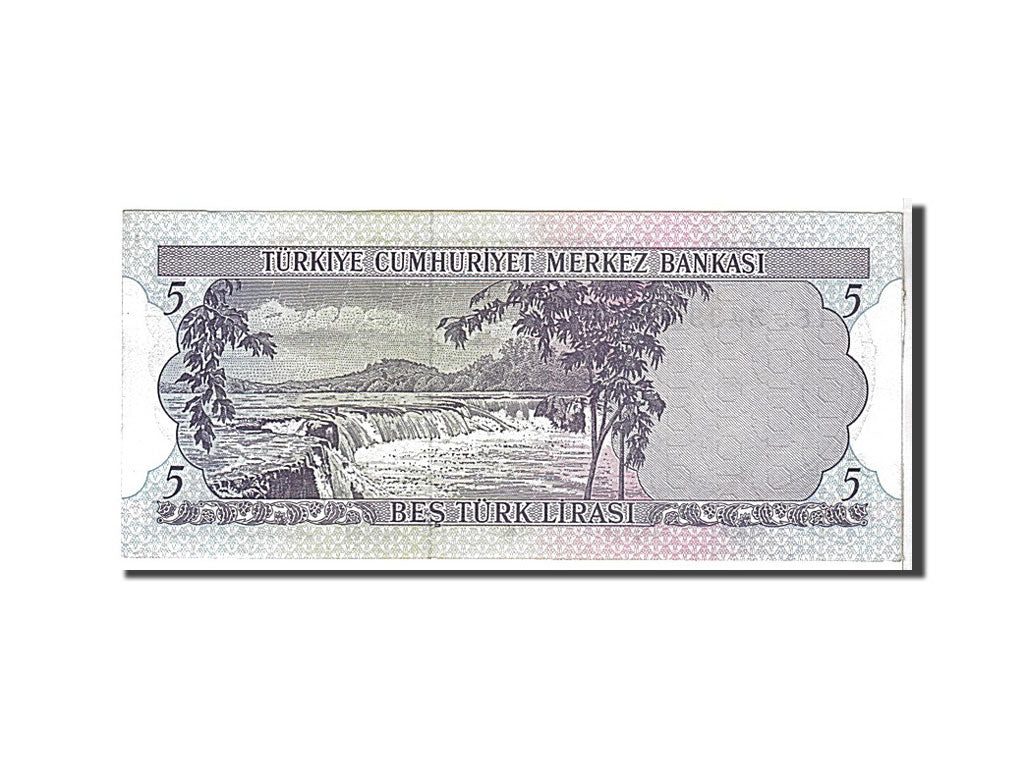 Billet, Turquie, 5 Lira, 1976, NEUF