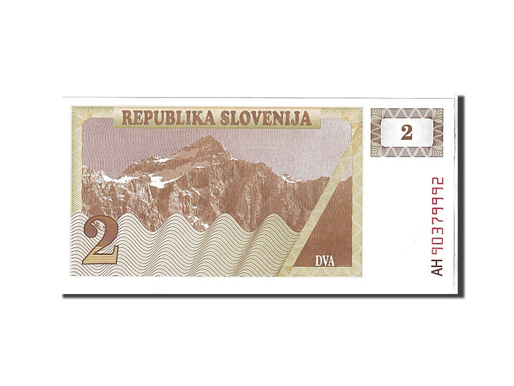 Billet, Slovénie, 2 (Tolarjev), 1990, KM:2a, NEUF