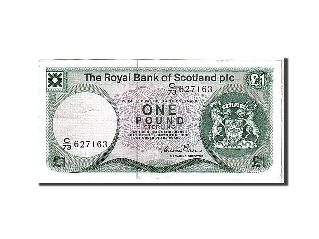 Banknote, Scotland, 1 Pound, 1983, KM:341b, AU(50-53)
