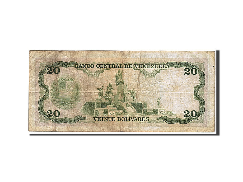 Banknote, Venezuela, 20 Bolivares, 1987, VF(20-25)