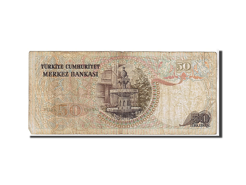 Banknote, Turkey, 50 Lira, 1970, KM:188, VF(20-25)