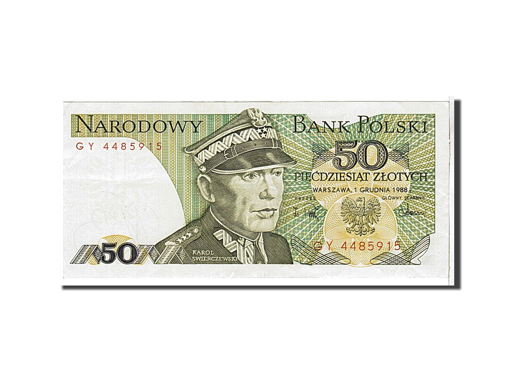Banknote, Poland, 50 Zlotych, 1988, KM:142c, AU(55-58)