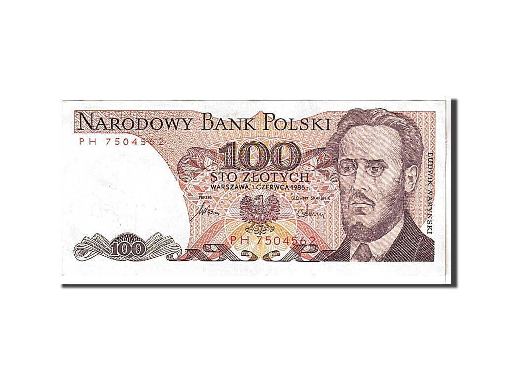 Banknote, Poland, 100 Zlotych, 1986, KM:143e, AU(55-58)