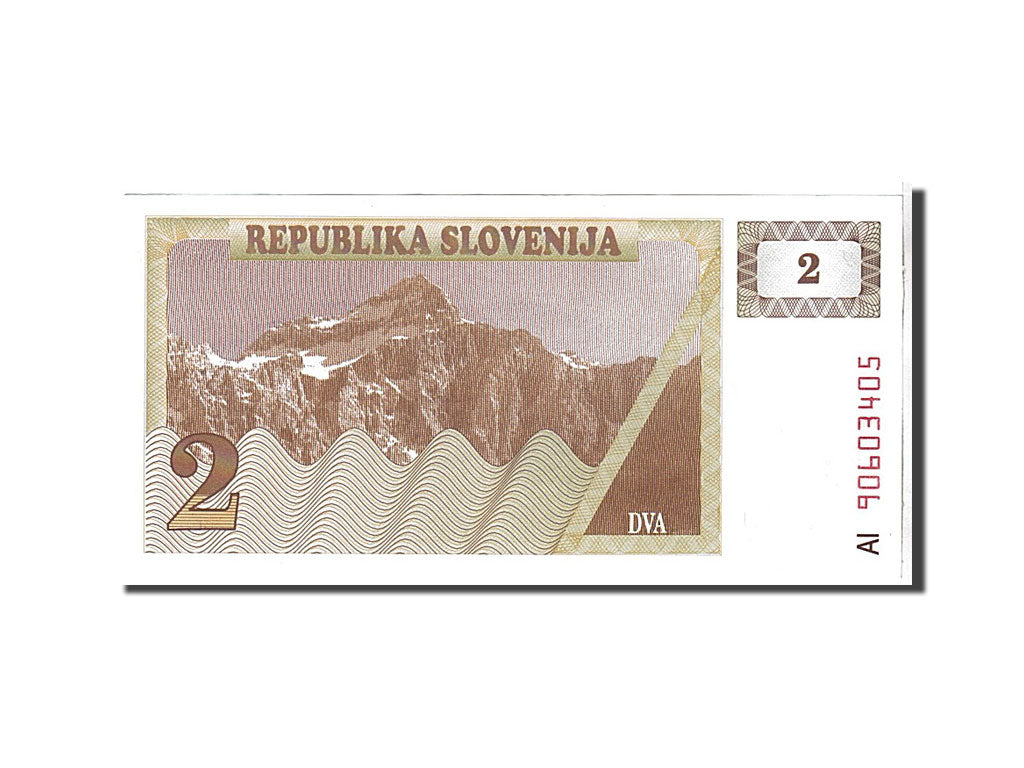 Billet, Slovénie, 2 (Tolarjev), 1990, KM:2a, NEUF