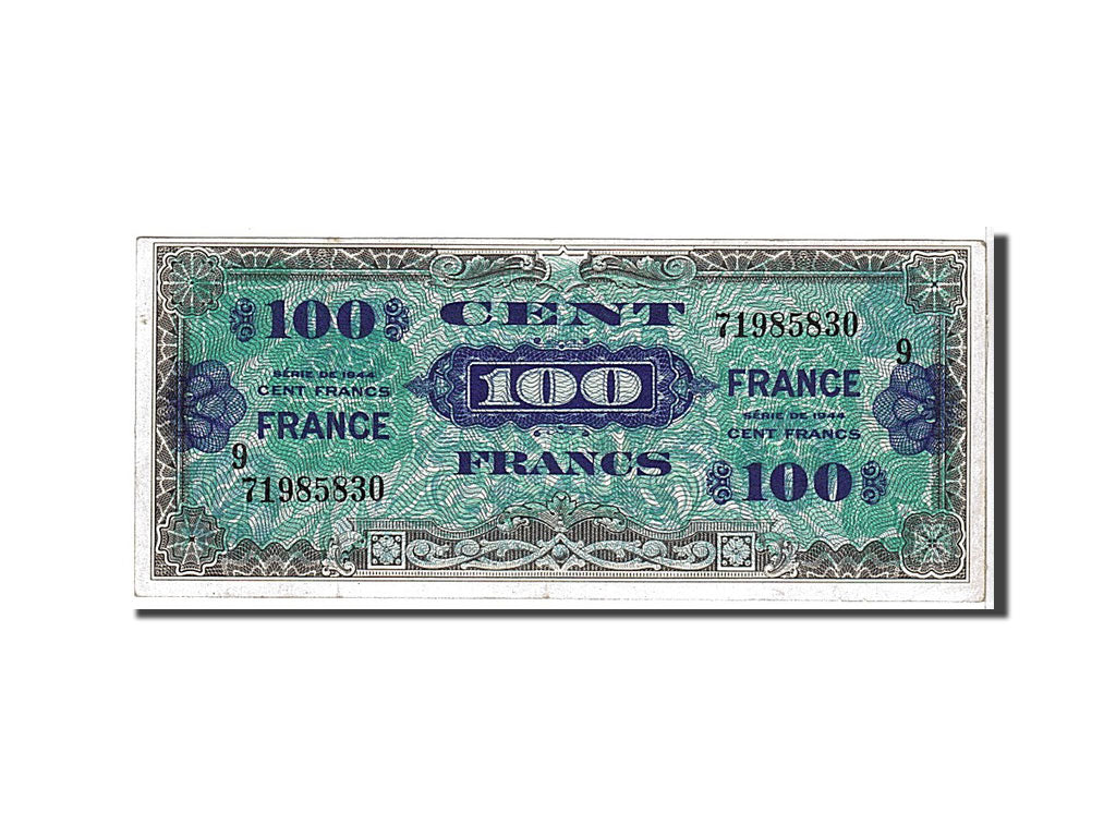 Billet, France, 100 Francs, 1945 Verso France, 1944, TTB, KM:123d