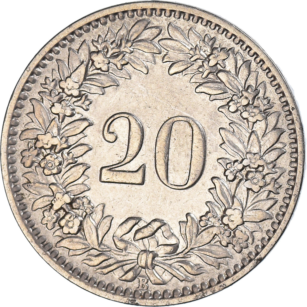 Moneda, Suiza, 20 Rappen, 1925