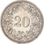 Moneda, Suiza, 20 Rappen, 1925
