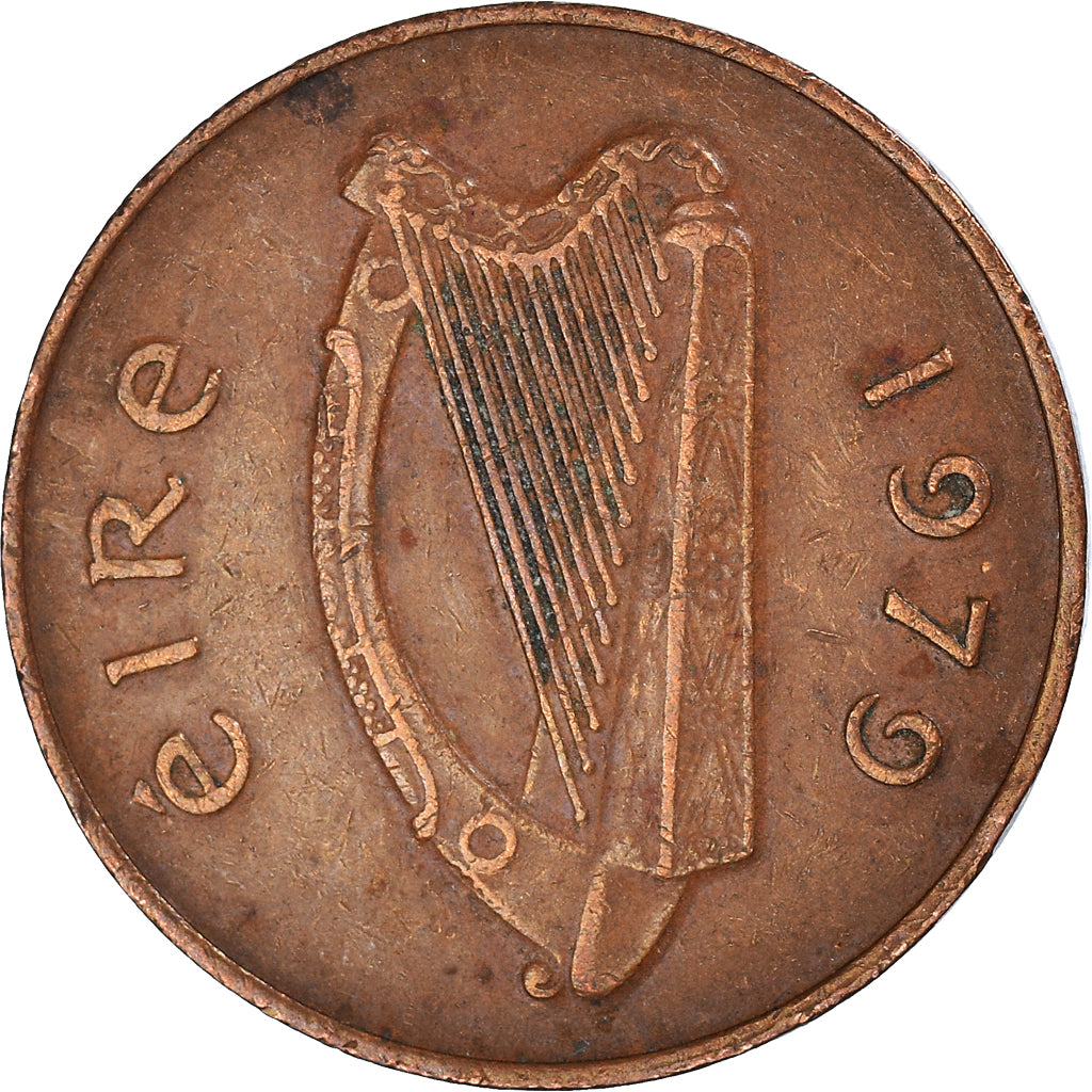 Münze, IRELAND REPUBLIC, 2 Pence, 1979