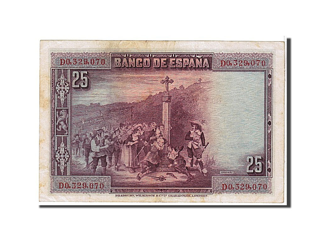 Banknote, Spain, 25 Pesetas, 1928, EF(40-45)