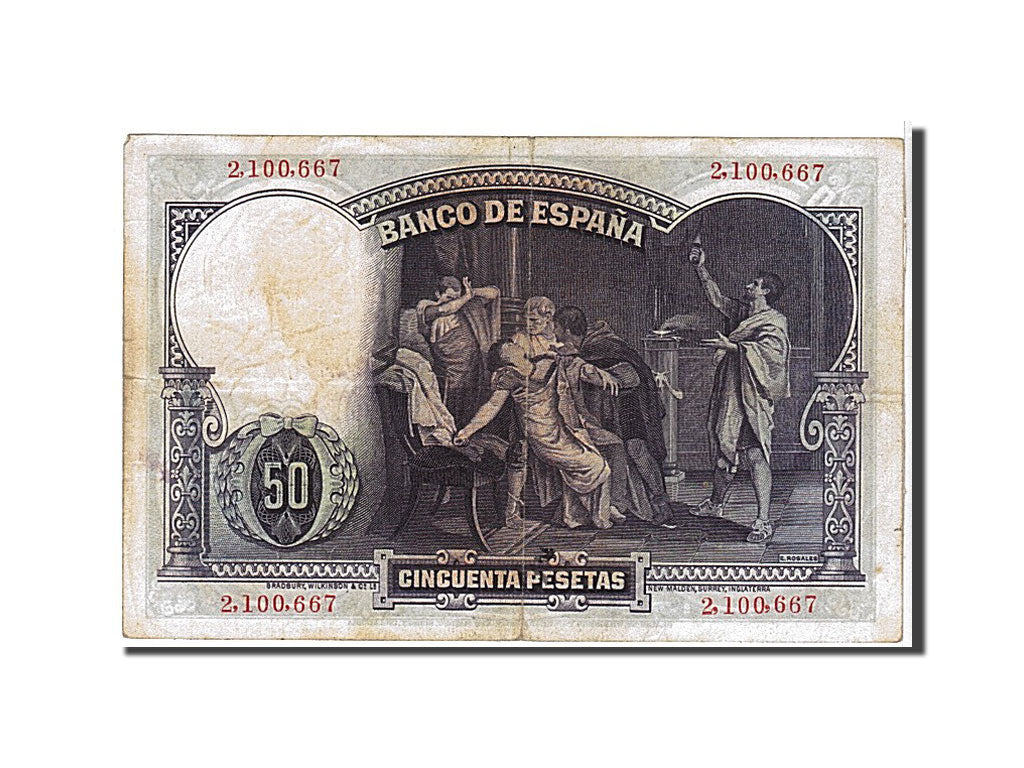Banknote, Spain, 50 Pesetas, 1931, KM:82, EF(40-45)