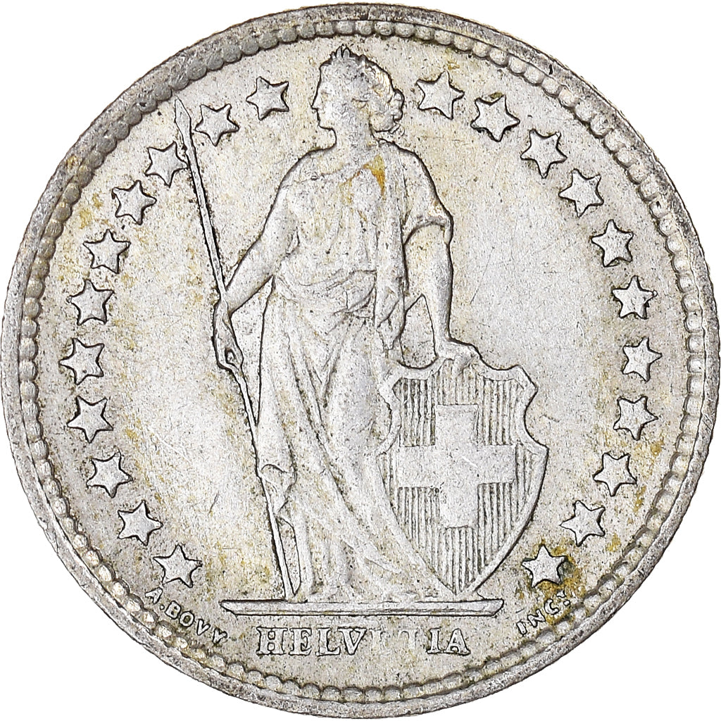 Coin, Switzerland, 1/2 Franc, 1963