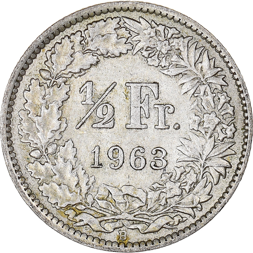 Coin, Switzerland, 1/2 Franc, 1963