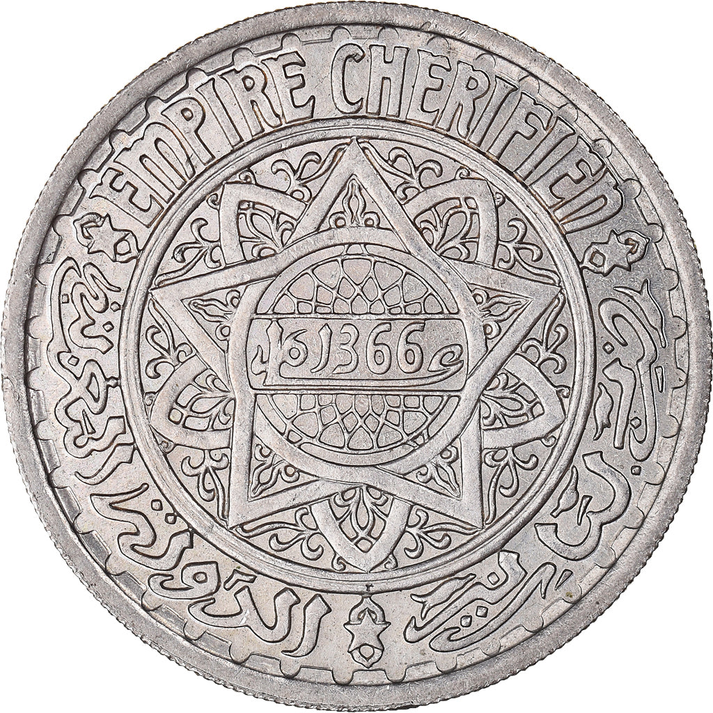 Münze, Marokko, 20 Francs, 1366