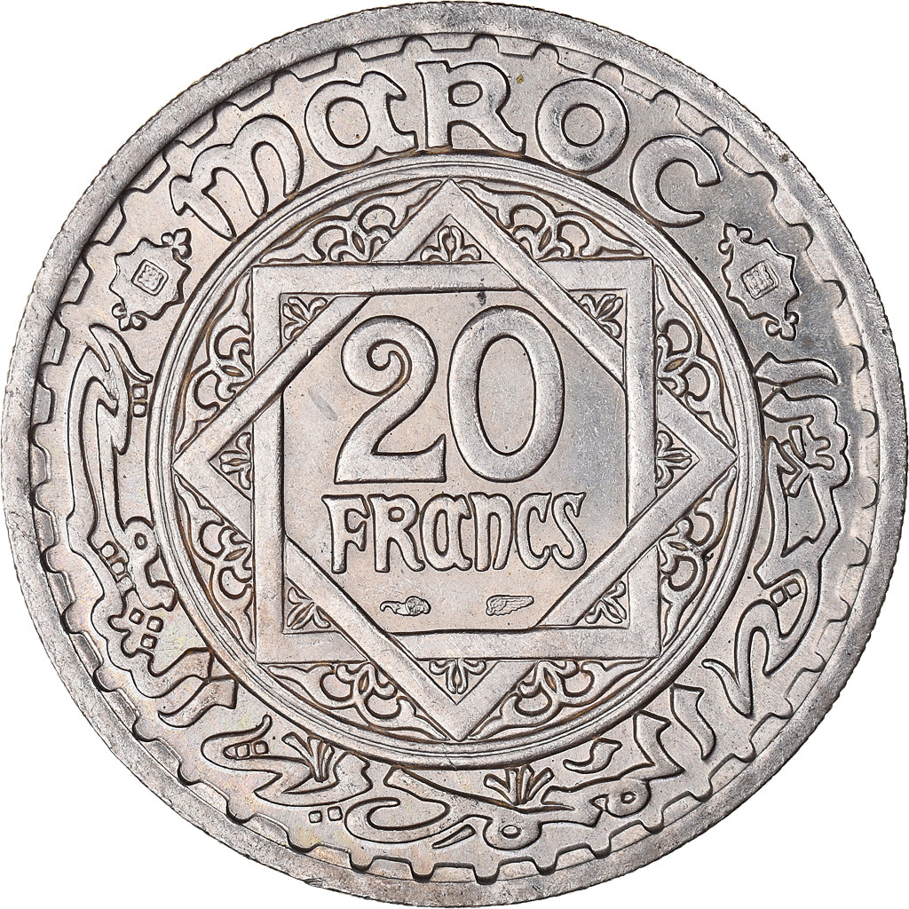 Münze, Marokko, 20 Francs, 1366